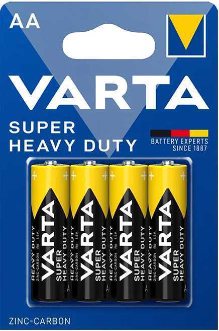 Батарейка Varta SUPERLIFE R6 AA BL4 Heavy Duty 1.5V (2006) Элементы питания (батарейки) фото, изображение