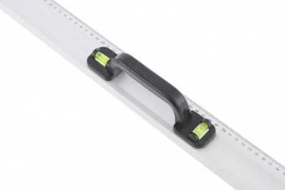 Линейка-уровень, 1200 мм, металлическая, пластмассовая ручка 2 глазка Matrix Линейки фото, изображение